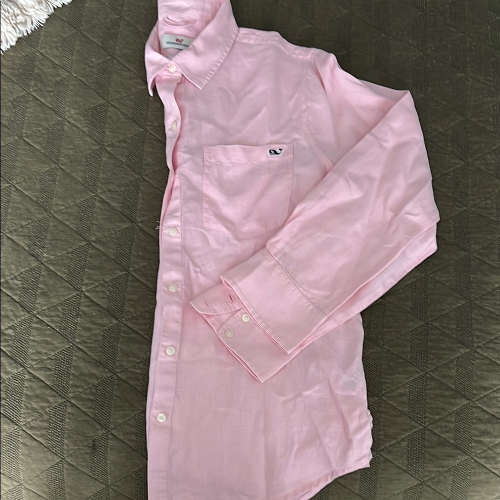 Pink Button-Up Shirt
